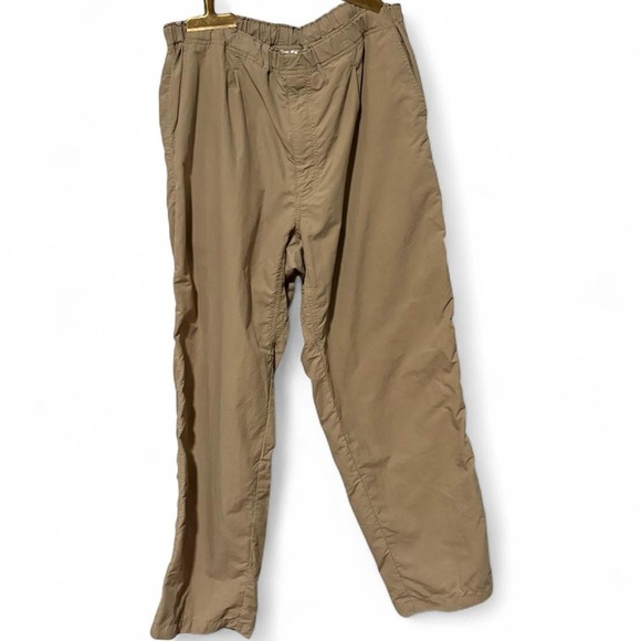 Men’s North Face kaki bungee waist outdoor pants size lg - Picture 1 of 5